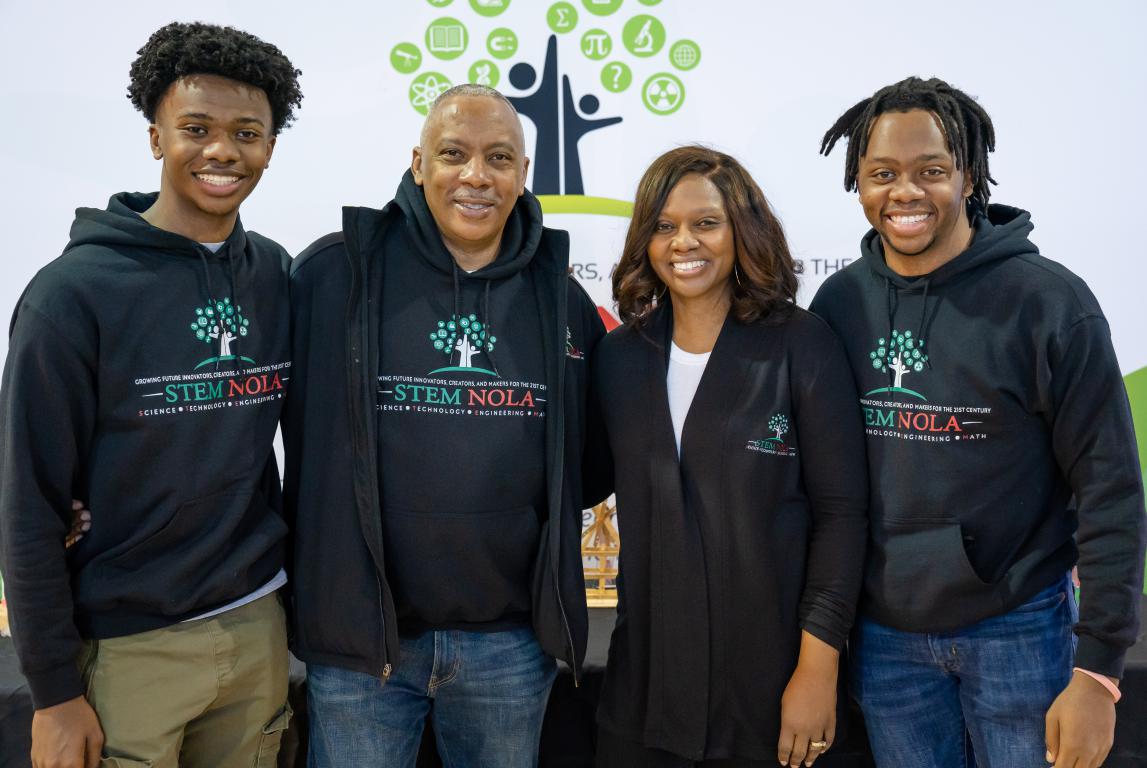 The First Family of STEM: Mason Mackie, Dr. Calvin Mackie, Tracy Mackie and Myles Mackie