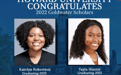 Howard University Students Tayla Hunter and Katelyn Robertson are Awarded Prestigious Goldwater Scholarship for STEM